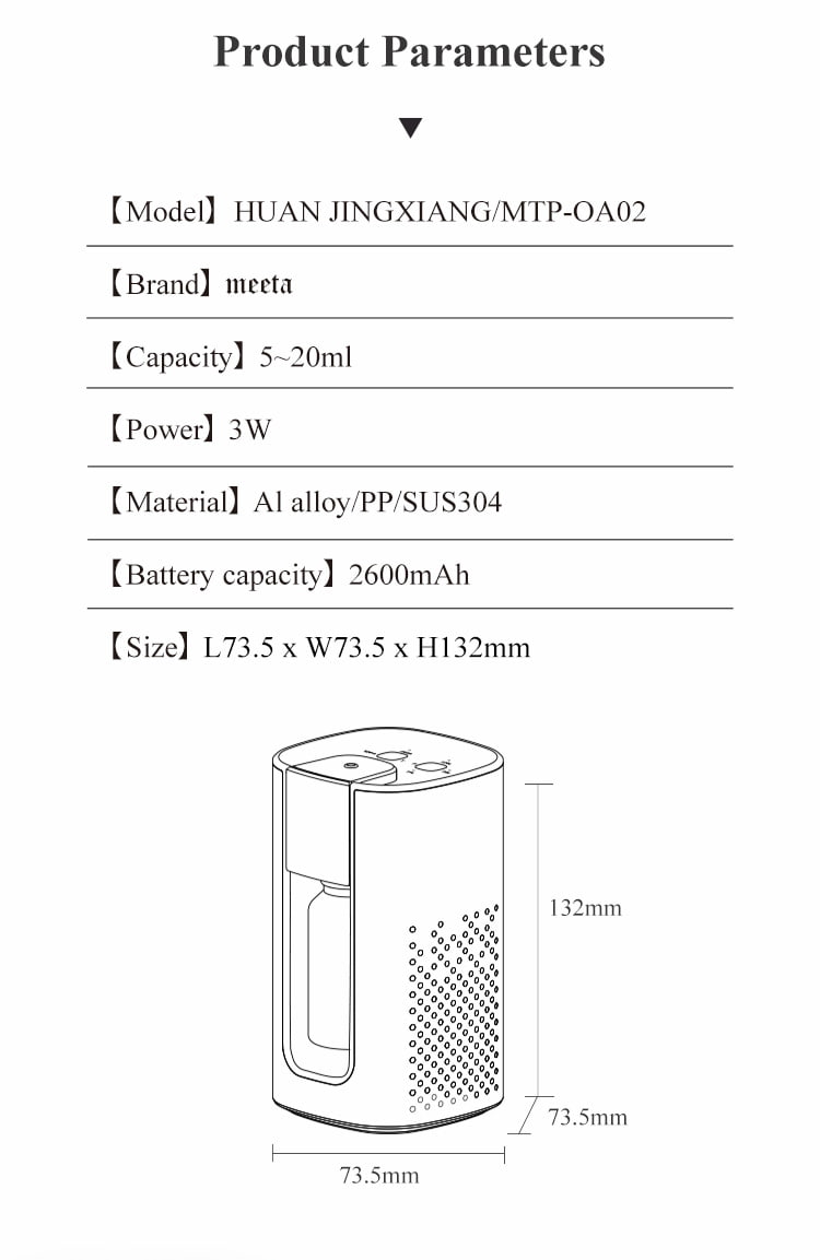 Nebulizing Diffuser with Battery Operated